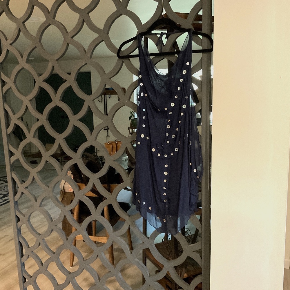 Navy casual/night out backless dress